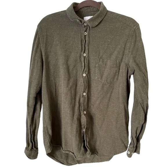Samsoe Green 100% Cotton Casual Button Down Shirt‎ L